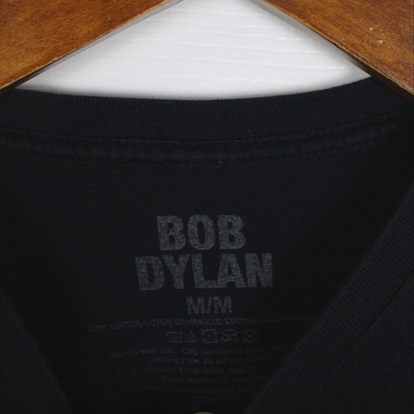 Bob Dylan M Medium Mens Black & White Tee Shirt Rock Band Music - Picture 4 of 5